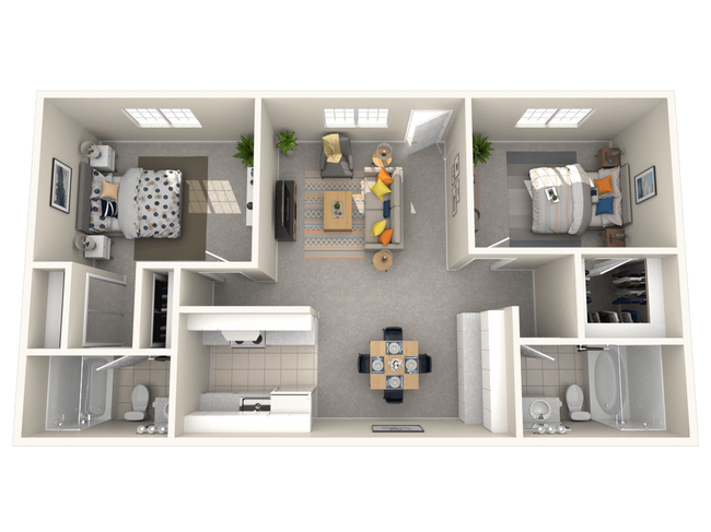 Two Bedroom Two Bath 245 245 floor plan